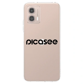 Picasee Motorola Moto G53 5G Hülle - Transparentes Silikon - Picasee - new logo - black