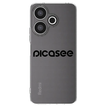 Picasee Xiaomi Redmi 13 4G Hülle - Transparentes Silikon - Picasee - new logo - black