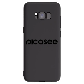 Picasee Samsung Galaxy S8 G950F Hülle - Schwarzes Silikon - Picasee - new logo - black