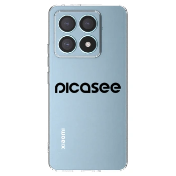 Picasee Xiaomi 14T Pro Hülle - Transparentes Silikon - Picasee - new logo - black