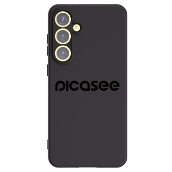 Picasee Samsung Galaxy S24 FE S721B Hülle - Schwarzes Silikon - Picasee - new logo - black