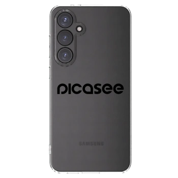 Picasee Samsung Galaxy S24 FE S721B Hülle - Transparentes Silikon - Picasee - new logo - black