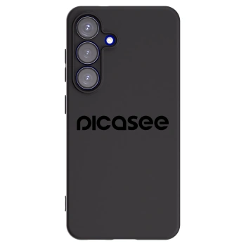 Picasee Samsung Galaxy S25 5G Hülle - Schwarzes Silikon - Picasee - new logo - black