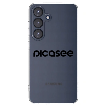 Picasee Samsung Galaxy S25 5G Hülle - Transparentes Silikon - Picasee - new logo - black