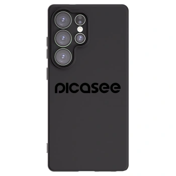 Picasee Samsung Galaxy S25 Ultra 5G Hülle - Schwarzes Silikon - Picasee - new logo - black