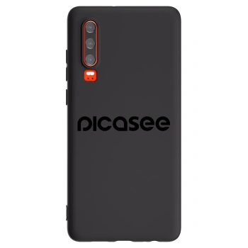 Picasee Huawei P30 Hülle - Schwarzes Silikon - Picasee - new logo - black