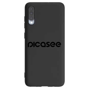 Picasee Samsung Galaxy A70 A705F Hülle - Schwarzes Silikon - Picasee - new logo - black