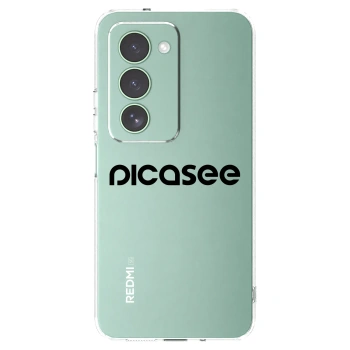 Picasee Xiaomi Redmi 15 5G Hülle - Transparentes Silikon - Picasee - new logo - black