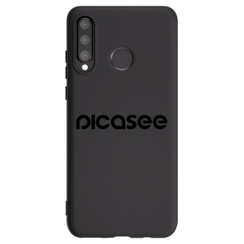 Picasee Huawei P30 Lite Hülle - Schwarzes Silikon - Picasee - new logo - black