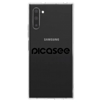 Picasee Samsung Galaxy Note 10 N970F Hülle - Transparentes Silikon - Picasee - new logo - black