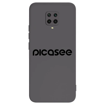 Picasee Xiaomi Redmi Note 9 Pro Hülle - Schwarzes Silikon - Picasee - new logo - black