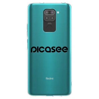 Picasee Xiaomi Redmi Note 9 Hülle - Schwarzes Silikon - Picasee - new logo - black
