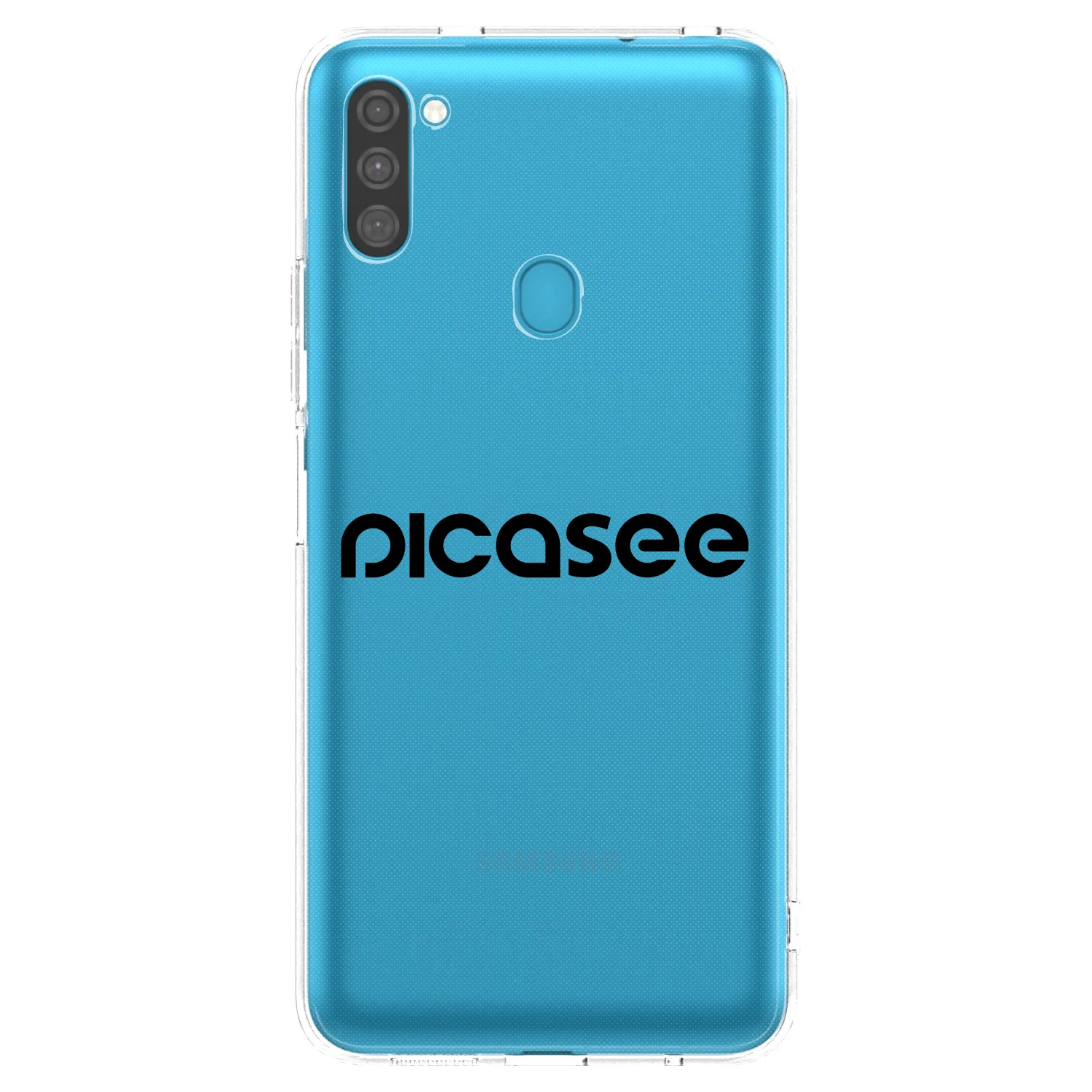 Picasee Samsung Galaxy M11 Hülle - Transparentes Silikon - Picasee - new logo - black