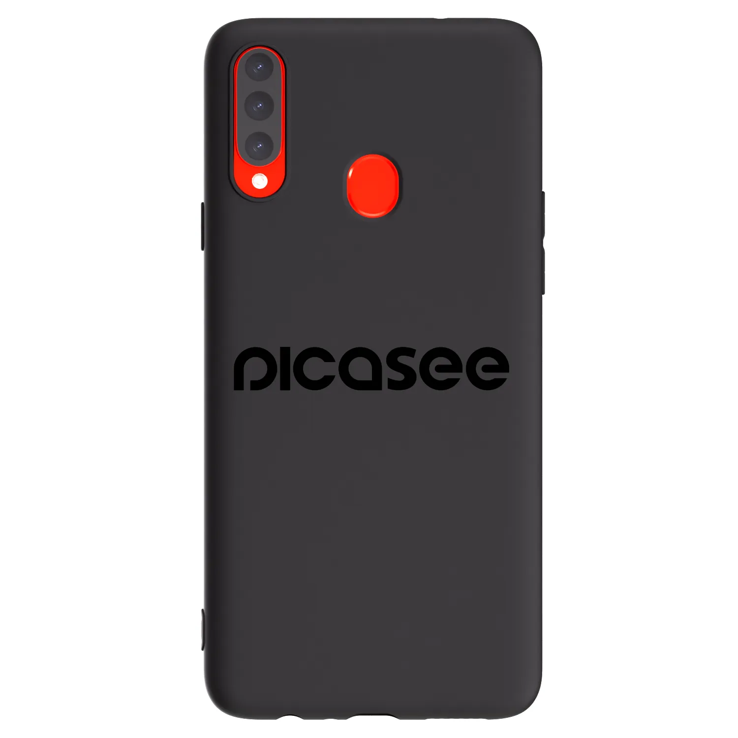 Picasee Samsung Galaxy A20s Hülle - Schwarzes Silikon - Picasee - new logo - black