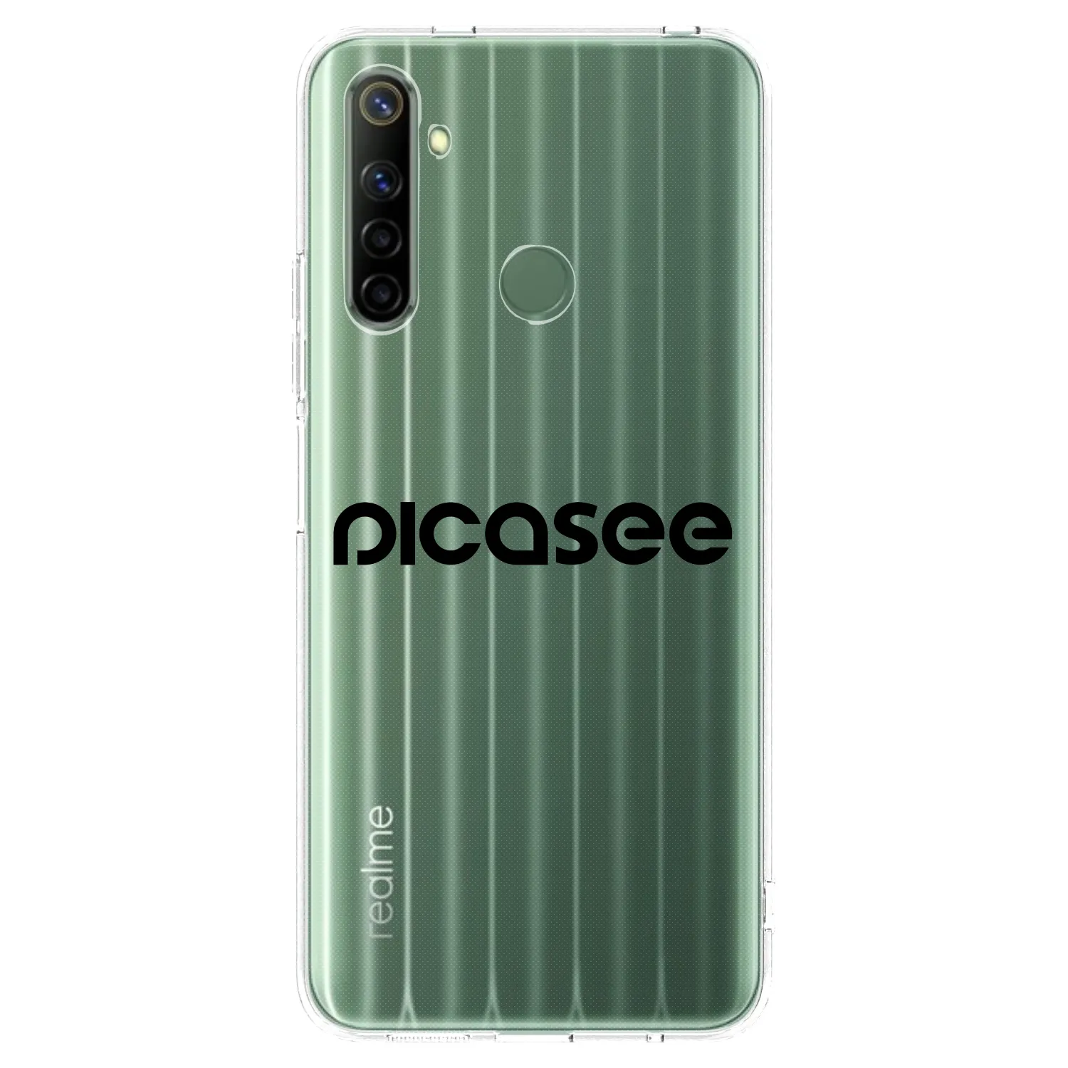 Picasee Realme 6i Hülle - Transparentes Silikon - Picasee - new logo - black