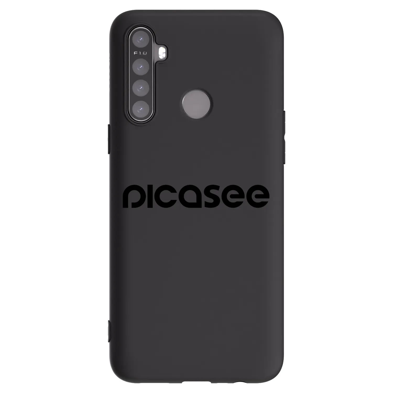 Picasee Realme 6i Hülle - Schwarzes Silikon - Picasee - new logo - black