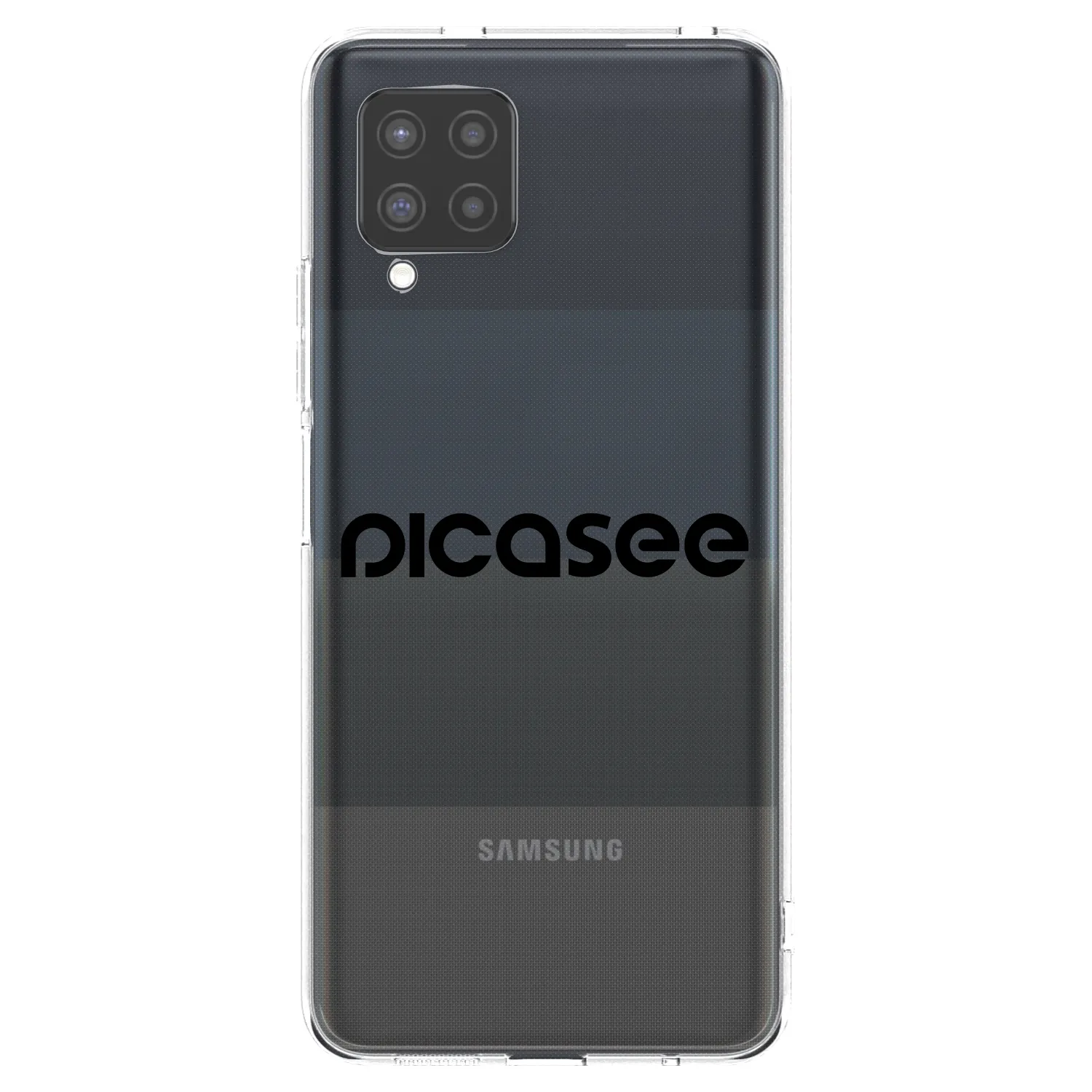 Picasee Samsung Galaxy A42 A426B Hülle - Transparentes Silikon - Picasee - new logo - black
