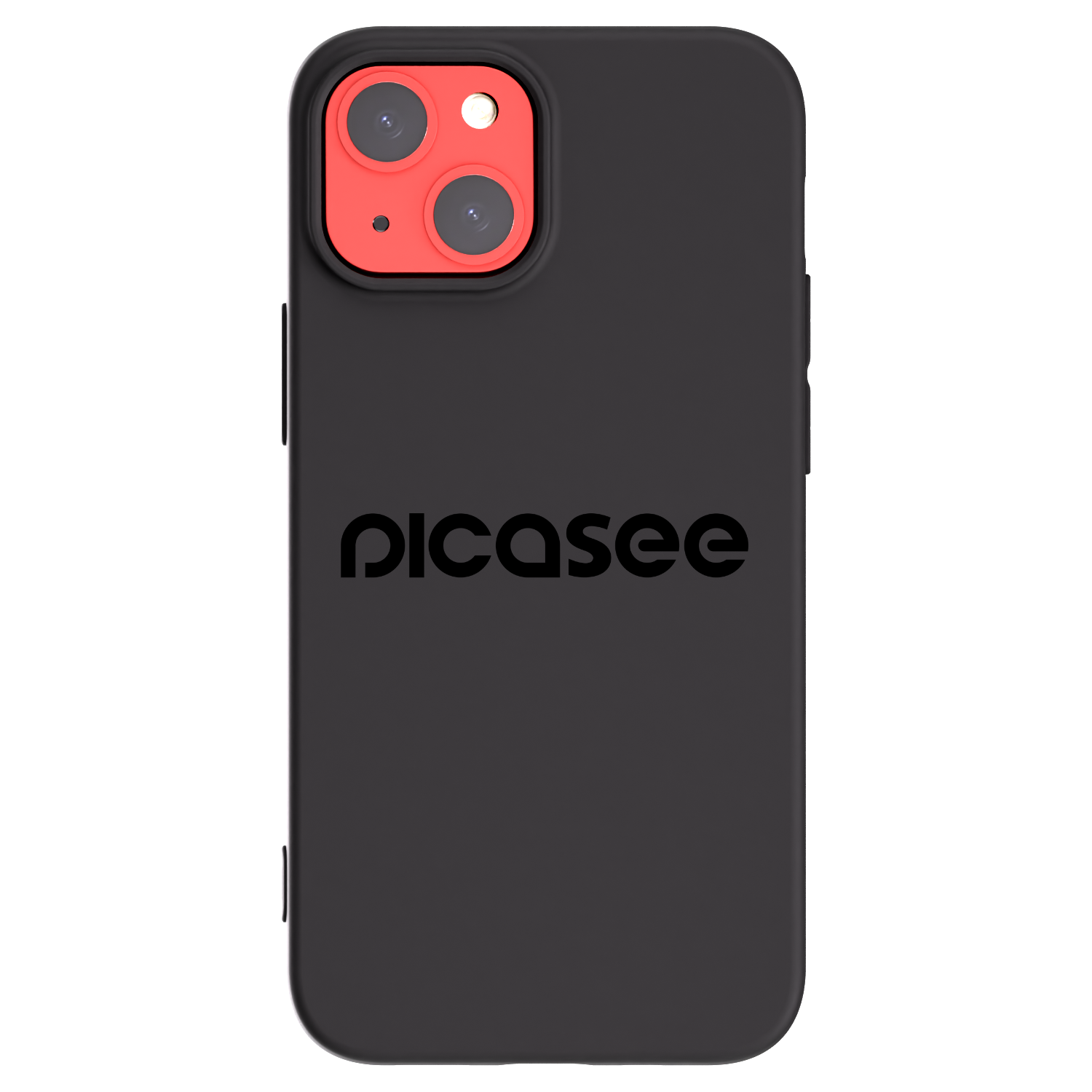 Picasee Apple iPhone 13 mini Hülle - Schwarzes Silikon - Picasee - new logo - black