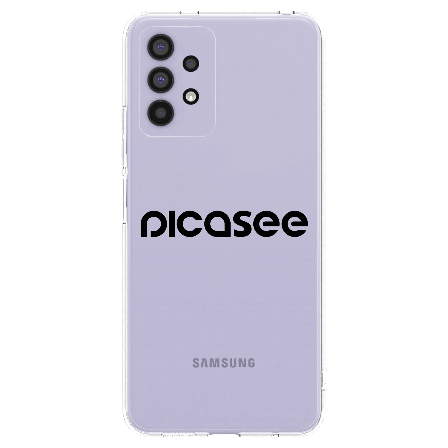Picasee Samsung Galaxy A32 4G SM-A325F Hülle - Transparentes Silikon - Picasee - new logo - black
