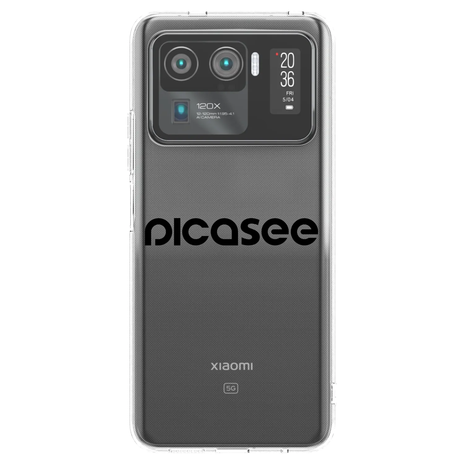 Picasee Xiaomi Mi 11 Ultra Hülle - Transparentes Silikon - Picasee - new logo - black