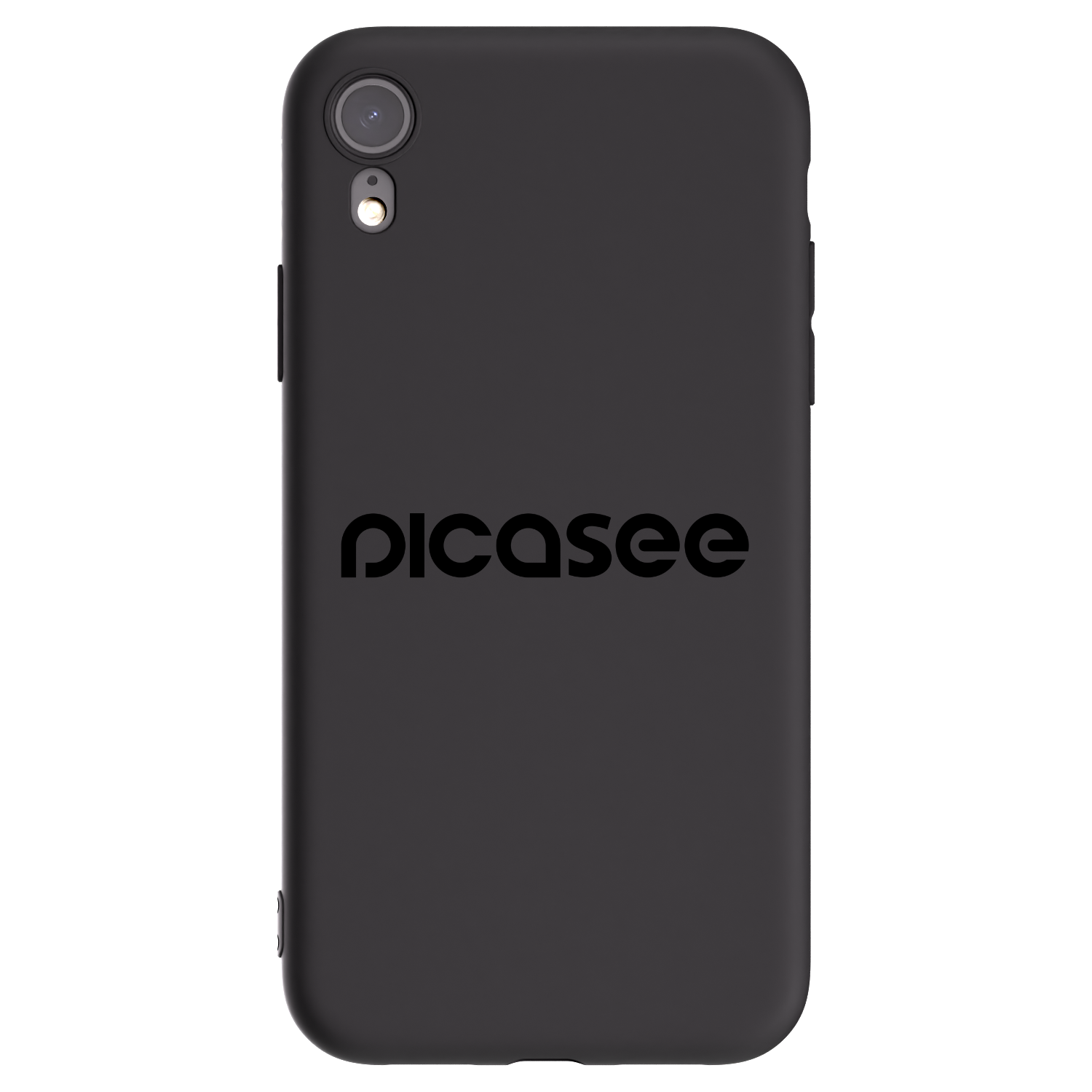 Picasee Apple iPhone XR Hülle - Schwarzes Silikon - Picasee - new logo - black