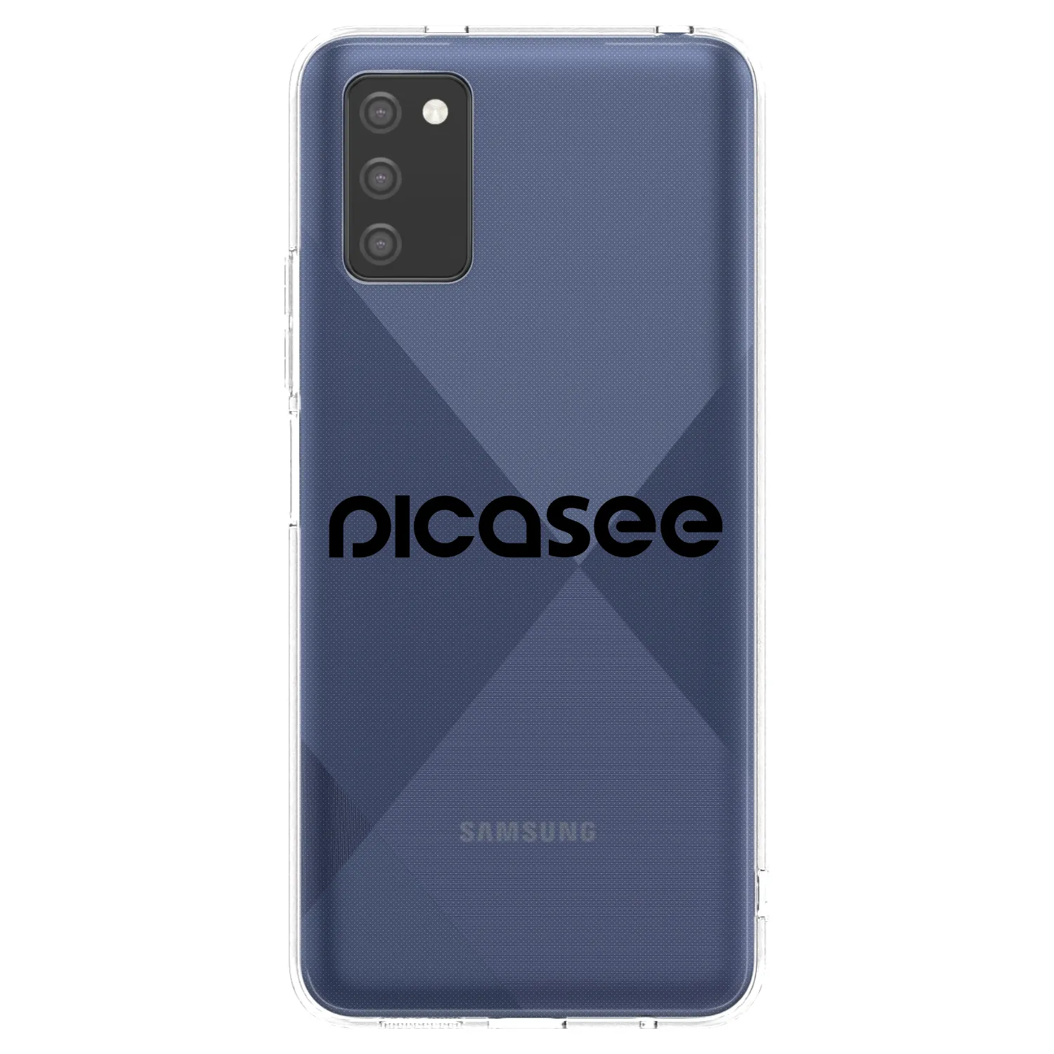 Picasee Samsung Galaxy A02s A025G Hülle - Transparentes Silikon - Picasee - new logo - black