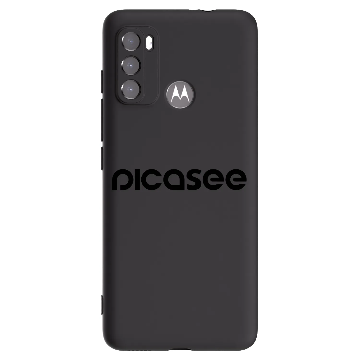 Picasee Motorola Moto G60 Hülle - Schwarzes Silikon - Picasee - new logo - black