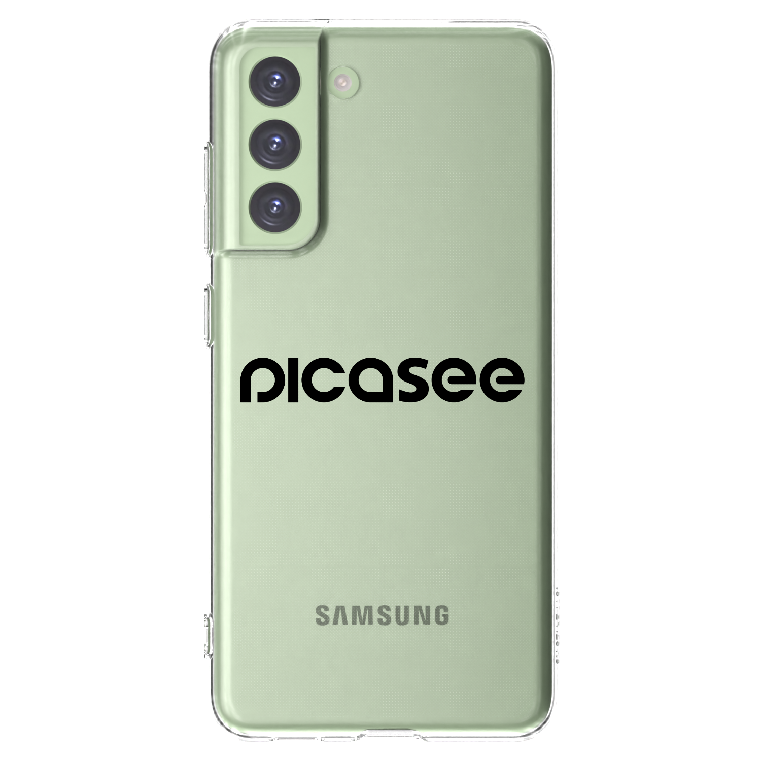 Picasee Samsung Galaxy S21 FE 5G Hülle - Transparentes Silikon - Picasee - new logo - black