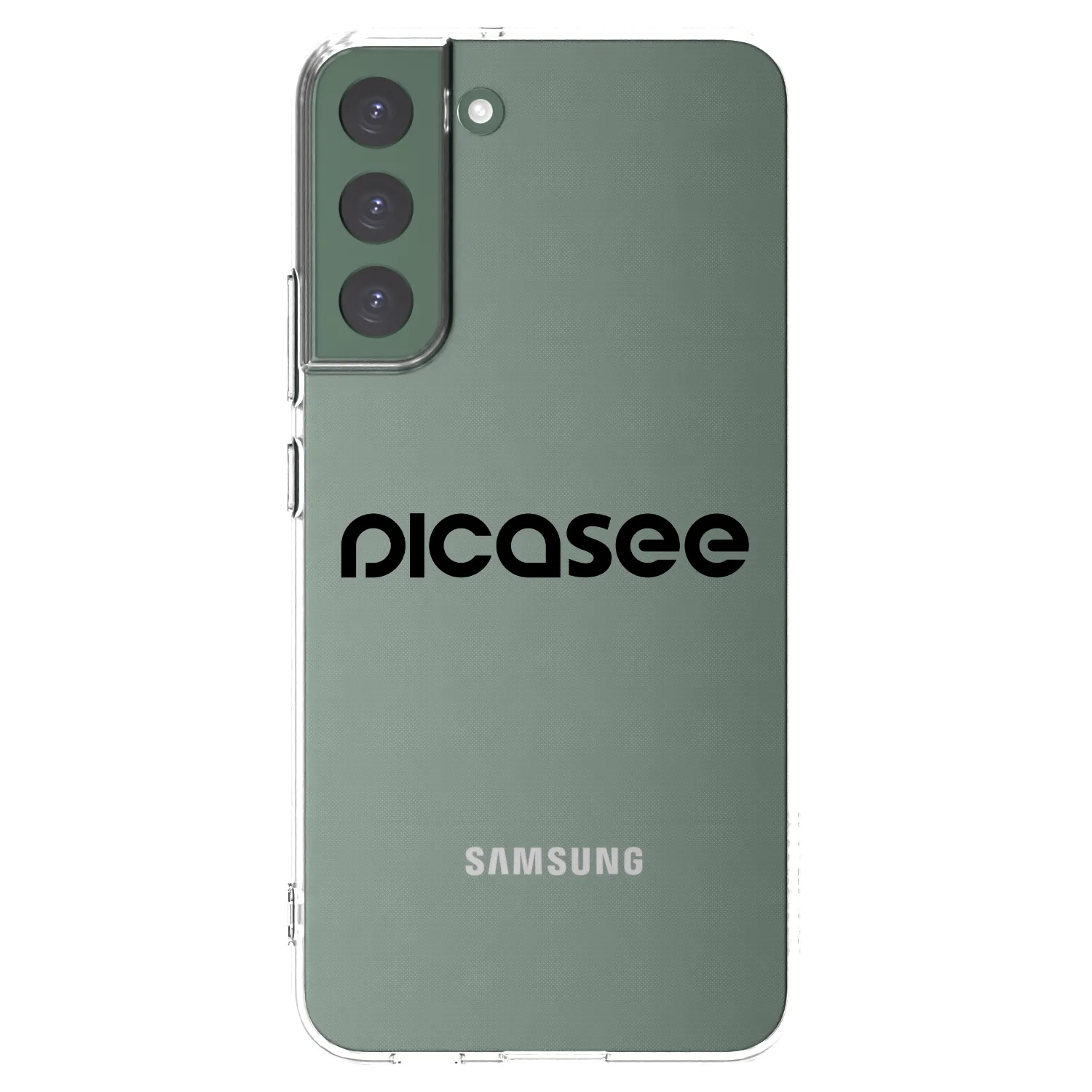 Picasee Samsung Galaxy S22+ 5G Hülle - Transparentes Silikon - Picasee - new logo - black