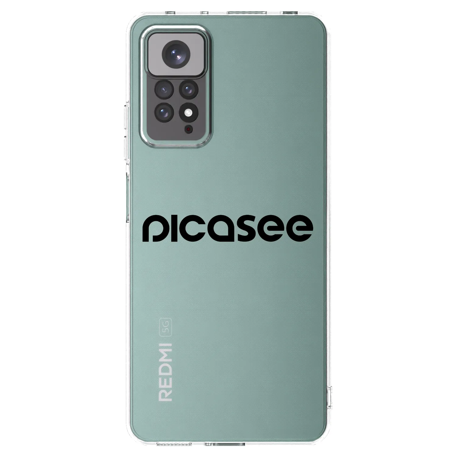 Picasee Xiaomi Redmi Note 11S 4G Hülle - Transparentes Silikon - Picasee - new logo - black