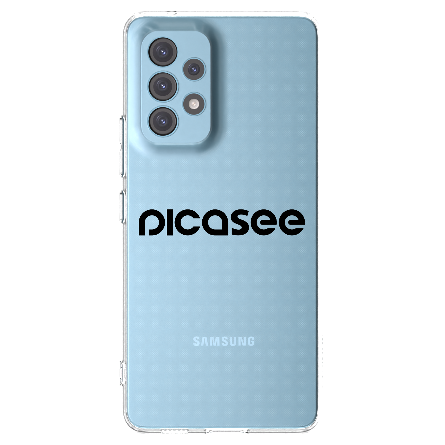 Picasee Samsung Galaxy A53 5G A536 Hülle - Transparentes Silikon - Picasee - new logo - black