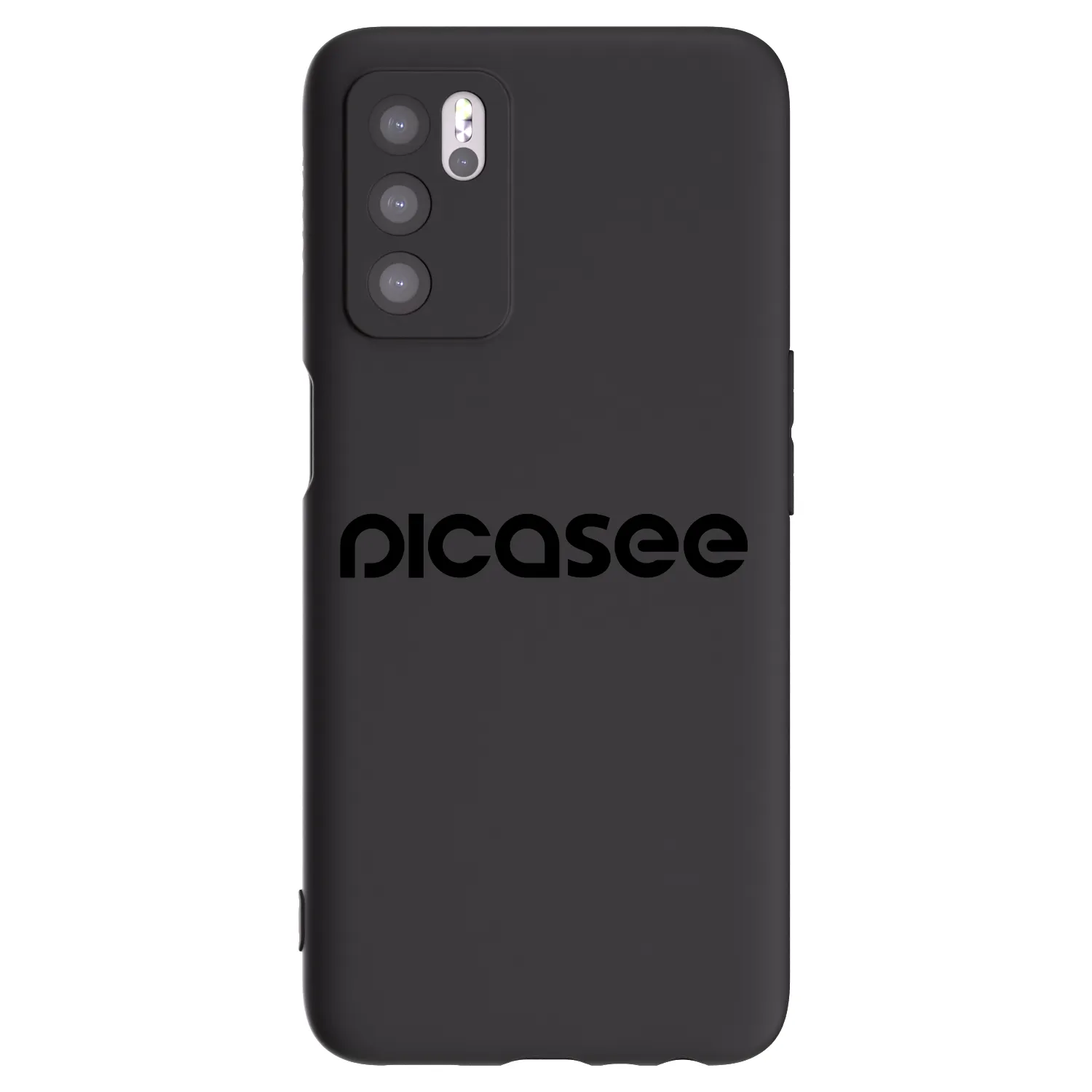 Picasee OPPO A16s Hülle - Schwarzes Silikon - Picasee - new logo - black