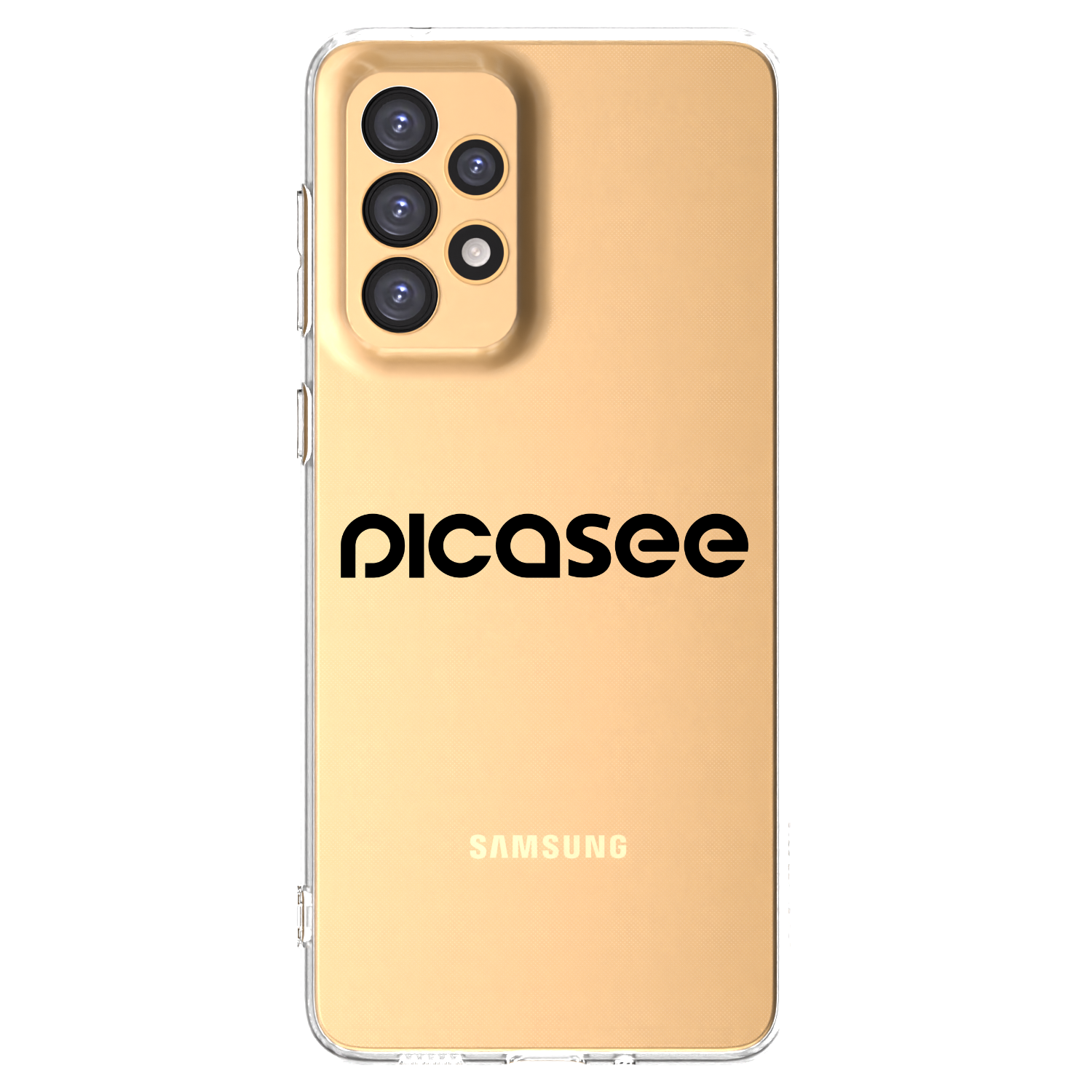 Picasee Samsung Galaxy A33 5G A336 Hülle - Transparentes Silikon - Picasee - new logo - black