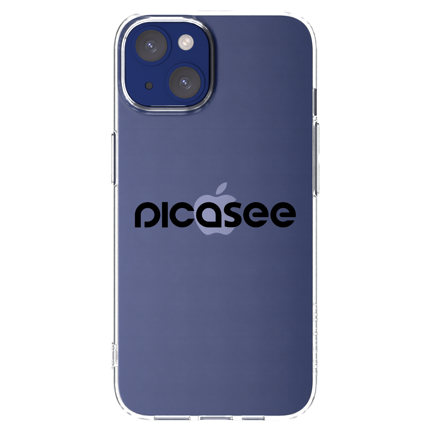 Picasee Apple iPhone 14 Hülle - Transparentes Silikon - Picasee - new logo - black