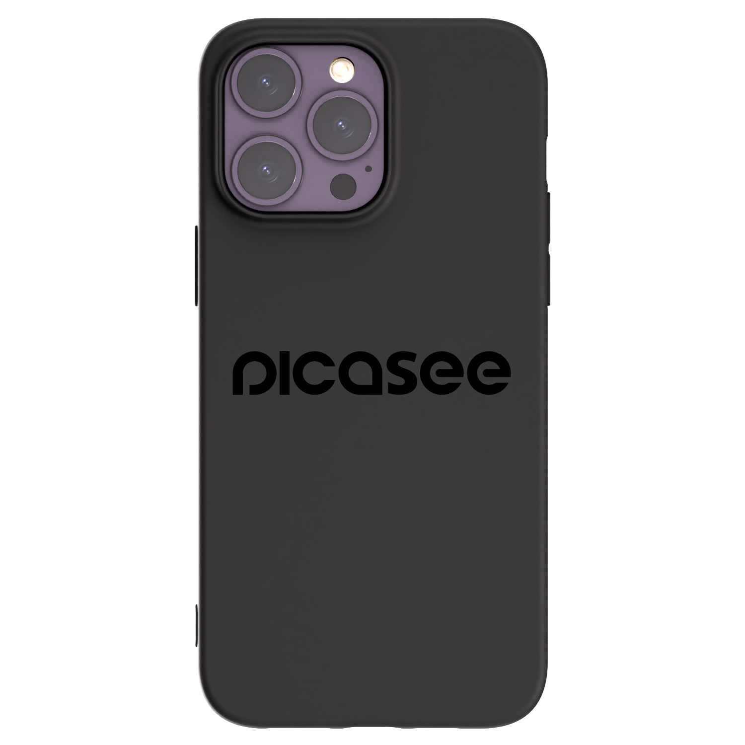 Picasee Apple iPhone 14 Pro Max Hülle - Schwarzes Silikon - Picasee - new logo - black