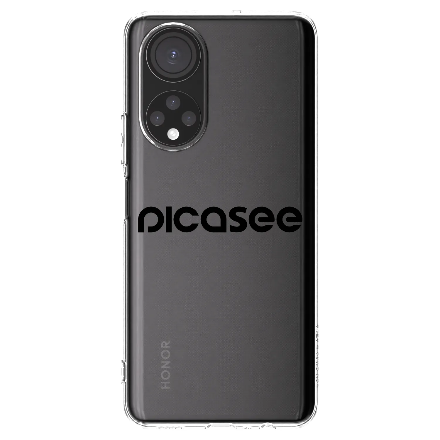 Picasee Honor X7 Hülle - Transparentes Silikon - Picasee - new logo - black
