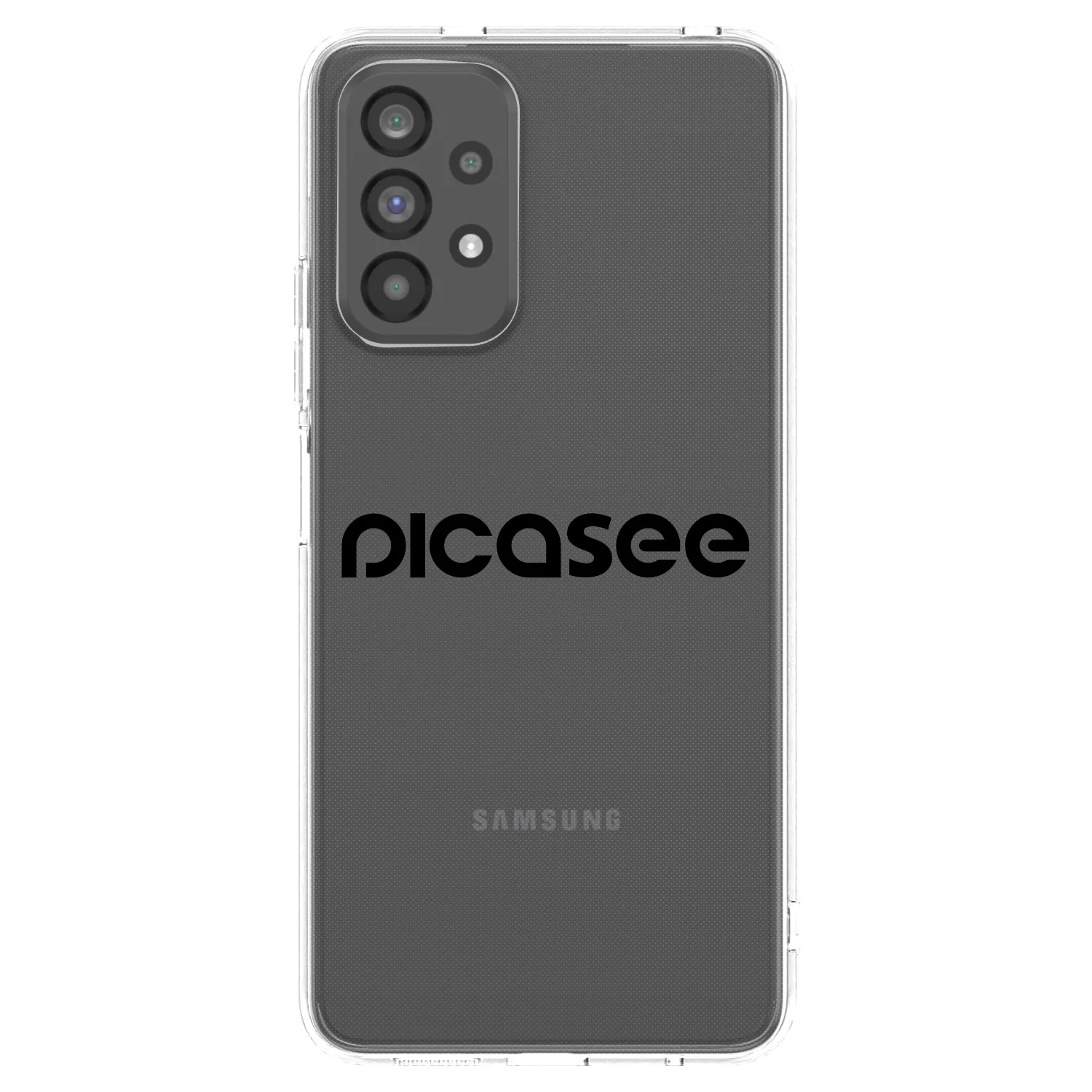 Picasee Samsung Galaxy A73 5G Hülle - Transparentes Silikon - Picasee - new logo - black