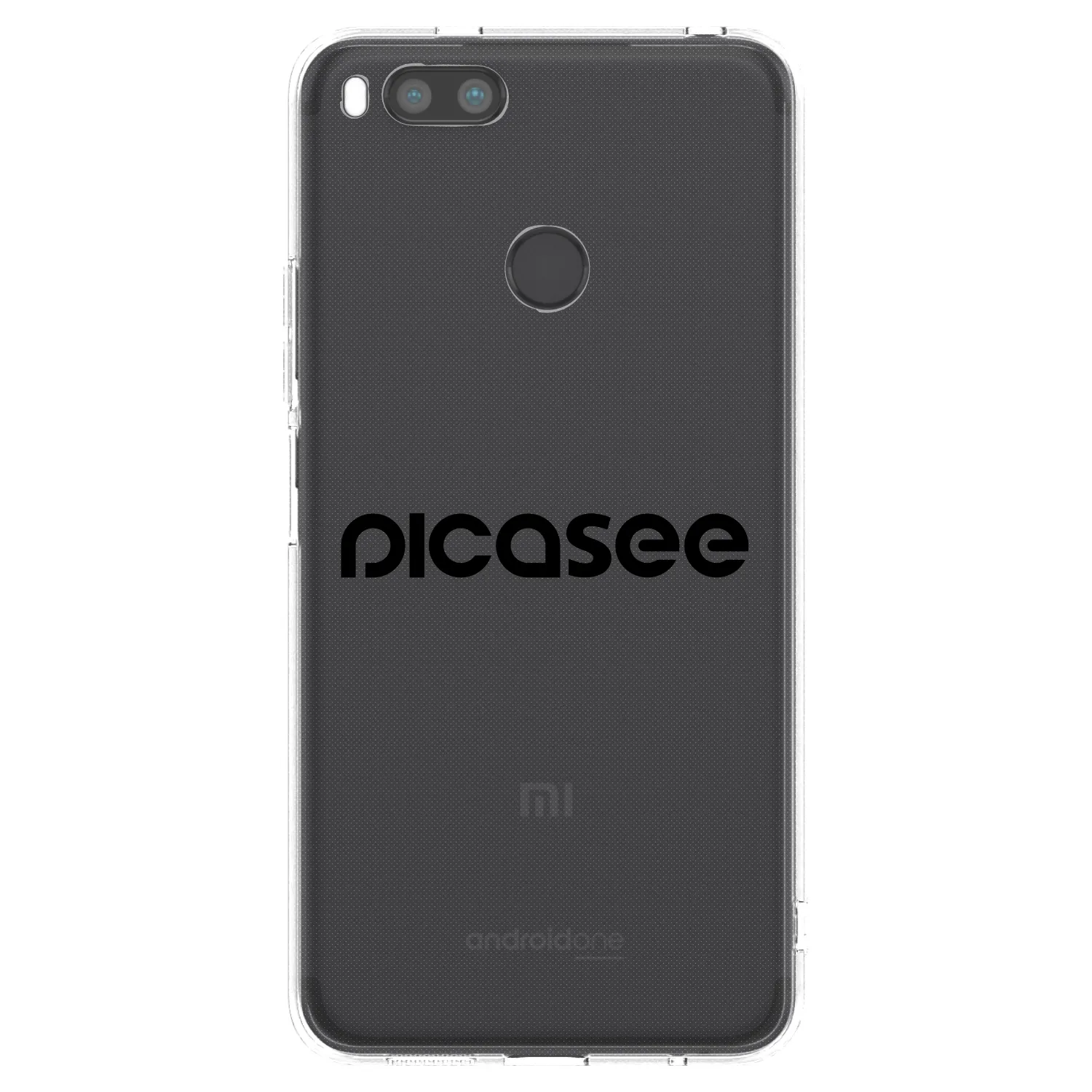Picasee Xiaomi Redmi A1 Hülle - Transparentes Silikon - Picasee - new logo - black