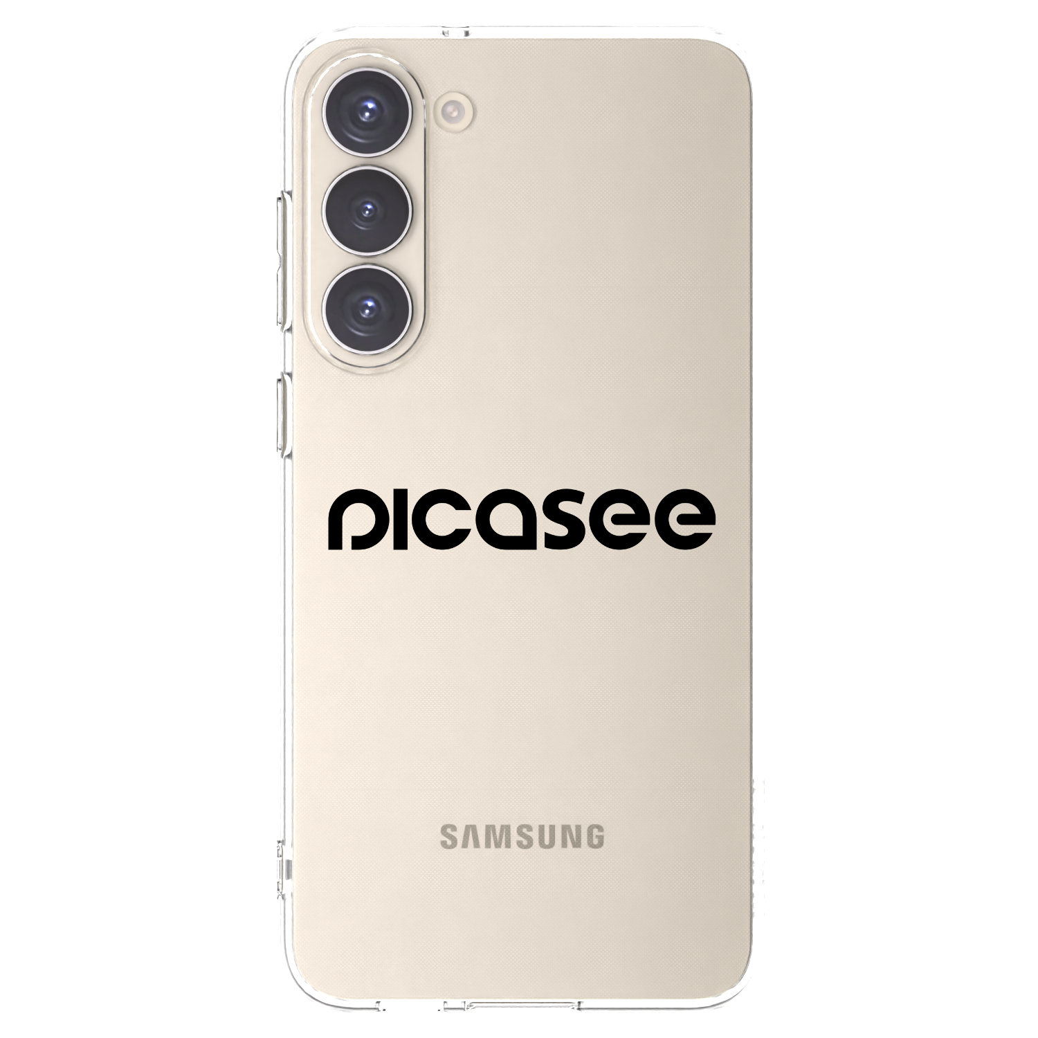 Picasee Samsung Galaxy S23+ 5G Hülle - Transparentes Silikon - Picasee - new logo - black