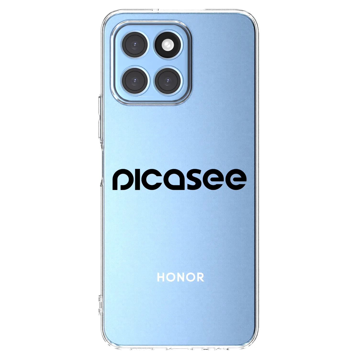 Picasee Honor X8 5G Hülle - Transparentes Silikon - Picasee - new logo - black