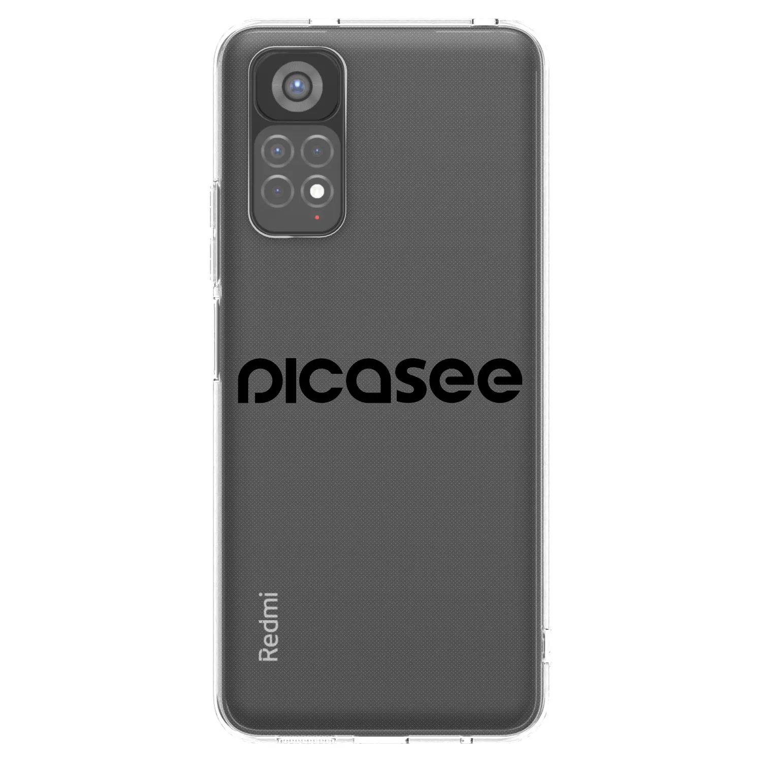 Picasee Xiaomi Redmi Note 11S 5G Hülle - Transparentes Silikon - Picasee - new logo - black
