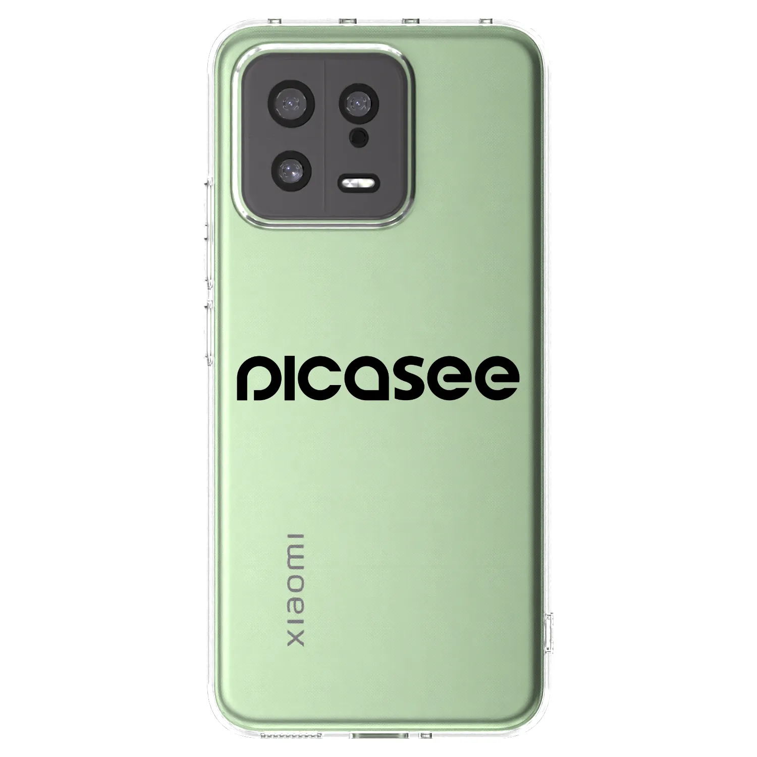 Picasee Xiaomi 13 Hülle - Transparentes Silikon - Picasee - new logo - black