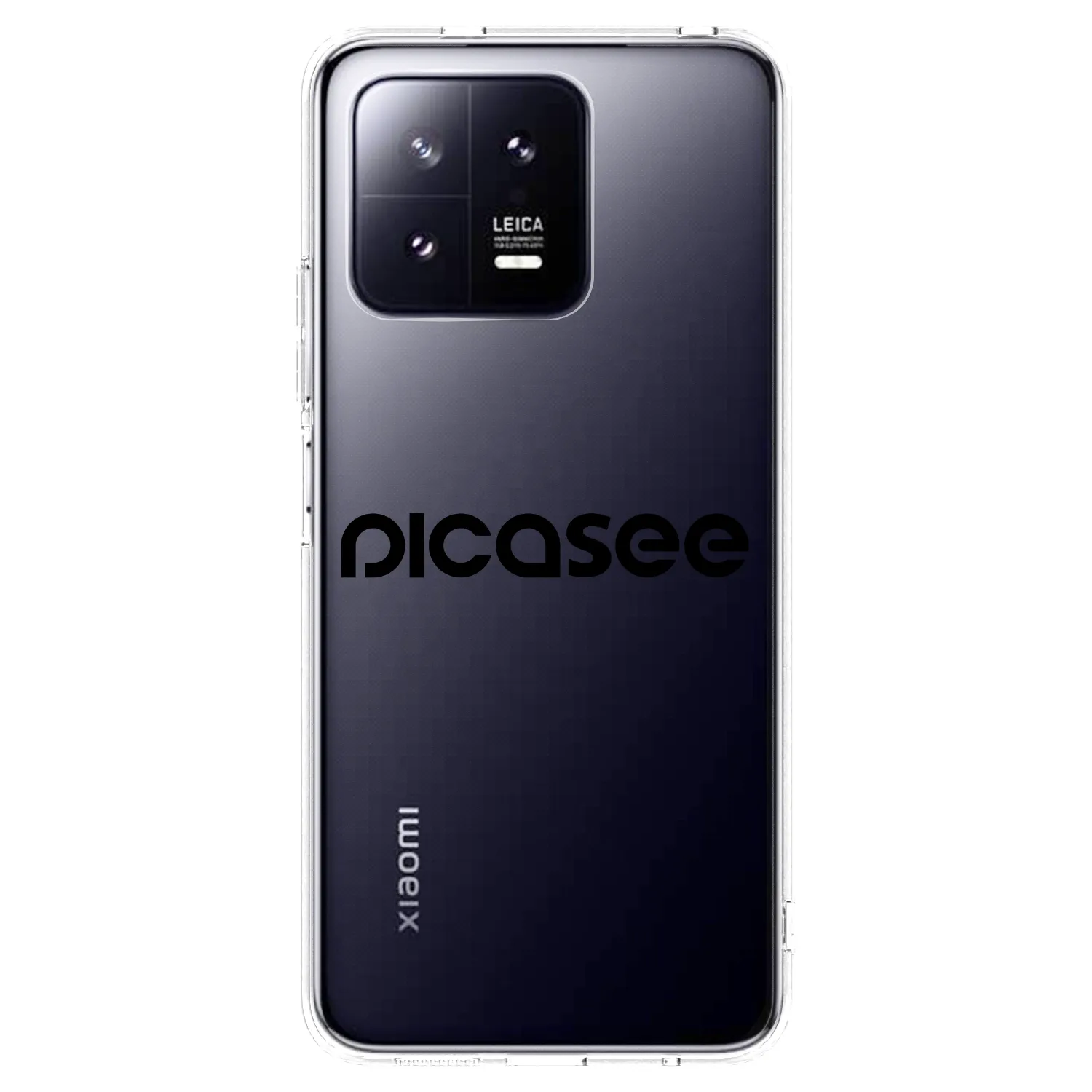 Picasee Xiaomi 13 Pro Hülle - Transparentes Silikon - Picasee - new logo - black