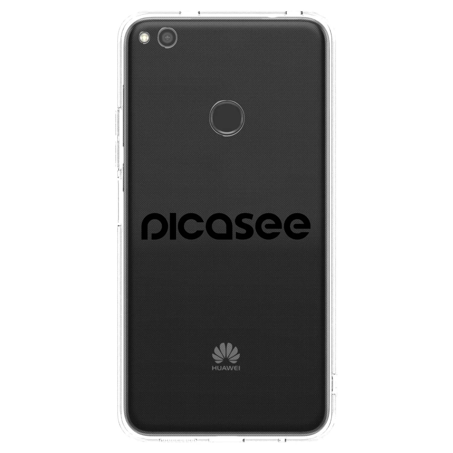 Picasee Huawei P9 Lite 2017 Hülle - Transparentes Silikon - Picasee - new logo - black