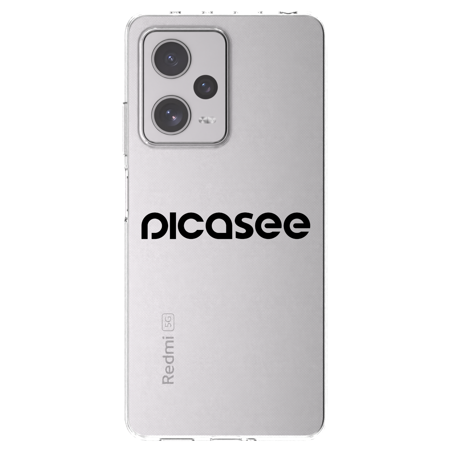 Picasee Xiaomi Redmi Note 12 Pro+ 5G Hülle - Transparentes Silikon - Picasee - new logo - black
