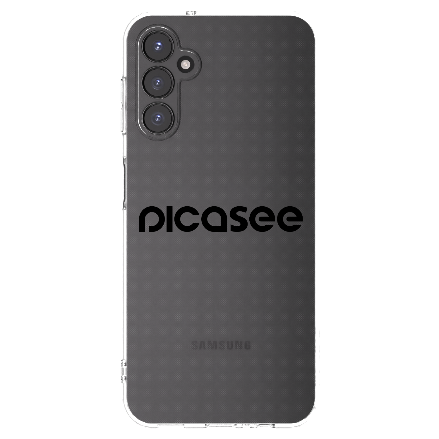 Picasee Samsung Galaxy A14 4G A145R Hülle - Transparentes Silikon - Picasee - new logo - black
