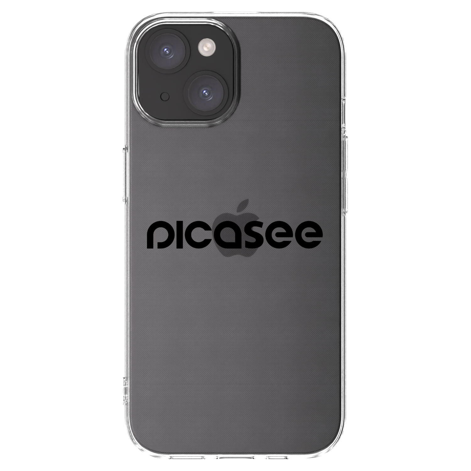 Picasee Apple iPhone 15 Hülle - Transparentes Silikon - Picasee - new logo - black