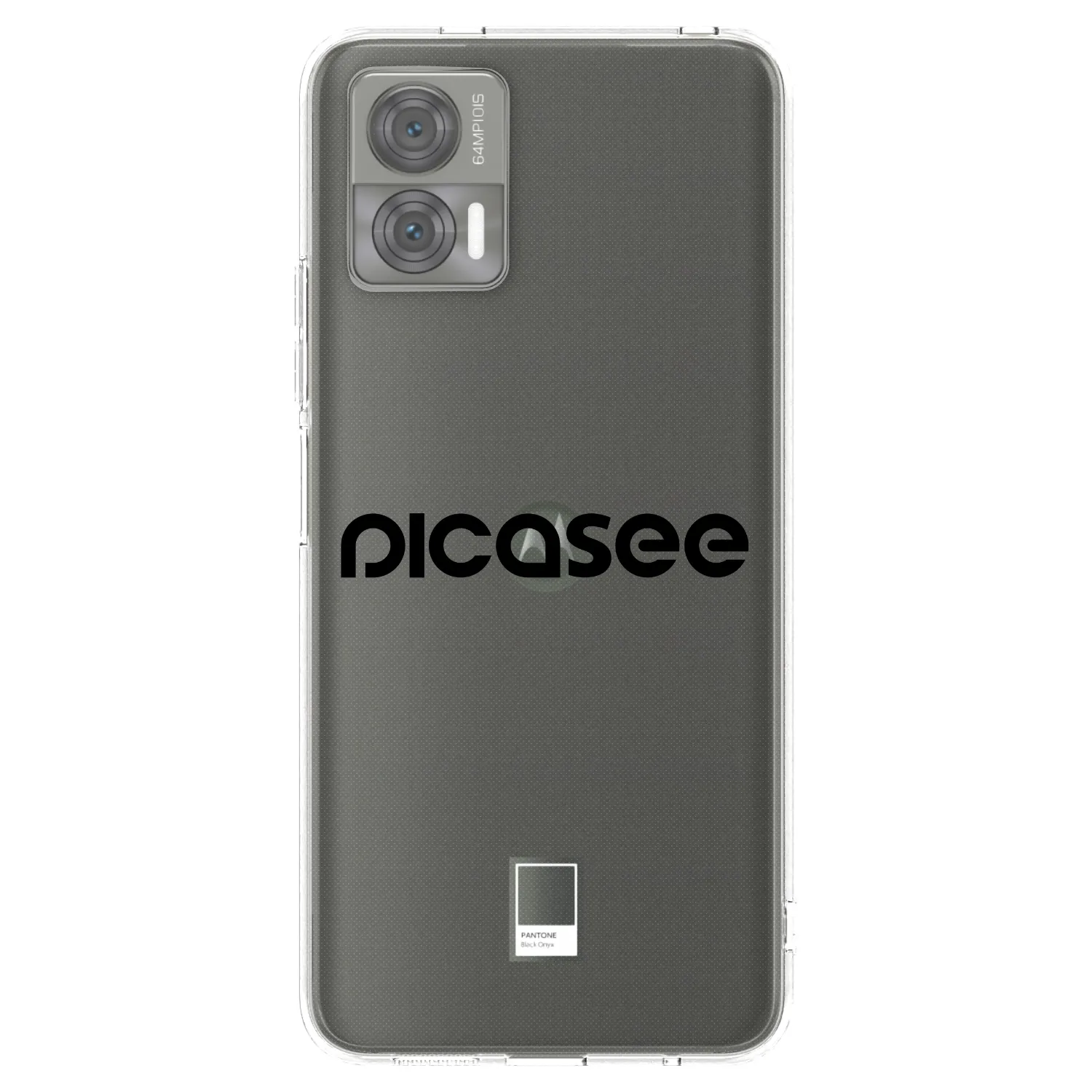 Picasee Motorola Edge 30 Neo Hülle - Transparentes Silikon - Picasee - new logo - black