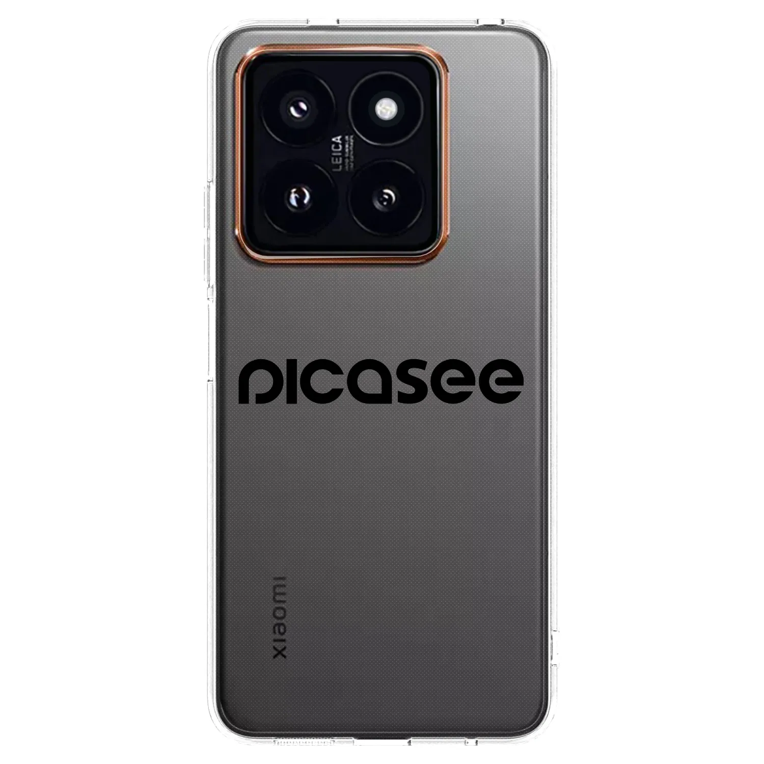 Picasee Xiaomi 14 Pro Hülle - Transparentes Silikon - Picasee - new logo - black