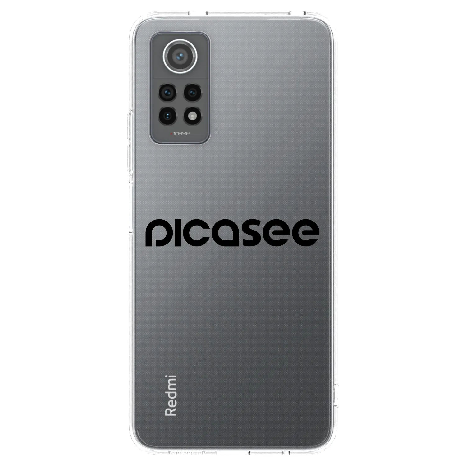 Picasee Xiaomi Redmi Note 12 Pro 4G Hülle - Transparentes Silikon - Picasee - new logo - black